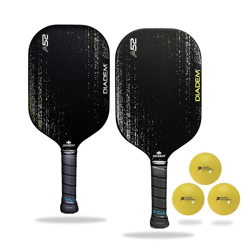 DIADEM A52 ピックルボール　 セット Amazon.com : Complete Pickleball Set – Carbon Fiber Paddles